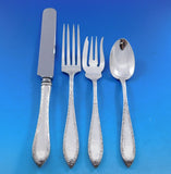 Scroll Edge Engraved by Schofield Sterling Silver Flatware Set 12 Service 103 pc