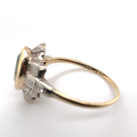 14k Gold 1.33ct Marquise Genuine Natural Aquamarine and Diamond Ring (#J7204)