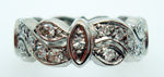 14k Gold Pierced Ring Band with 2/3ct Genuine Natural Diamonds (#J2817)