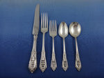 Rose Point by Wallace Sterling Silver Flatware Set for 8 Service 40 pcs Dinner