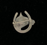 Sterling Horse Pin with Horseshoe (#J5378)