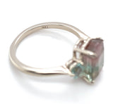14k Gold 3.80 Carat Bi-Color Genuine Natural Watermelon Tourmaline Ring (#J6985)
