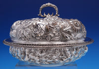 Repousse by Jenkins and Jenkins Sterling Silver Round Covered Dish #250 (#7820)