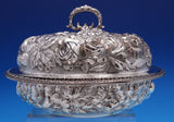 Repousse by Jenkins and Jenkins Sterling Silver Round Covered Dish #250 (#7820)