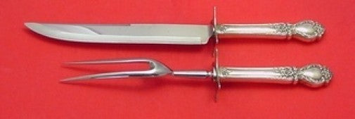 Brocade by International Sterling Silver Roast Carving Set 2pc HH WS