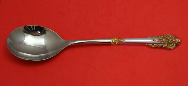 Grande Baroque Gold Accent Wallace Sterling Silver Casserole Spoon HH WS Custom