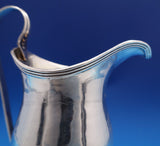 English Georgian Sterling Silver Creamer w/Family Crest Arm Flag Griffin (#8447)
