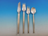 Trenza by Celsa Mexico Sterling Silver Flatware Set Service Mid Century Modern