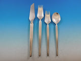 Trenza by Celsa Mexico Sterling Silver Flatware Set Service Mid Century Modern