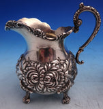 Rose by Stieff Sterling Silver Sugar and Creamer Set 2pc Hand Chased (#8592)