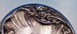 Simons Bros Sterling Silver Dresser Jar with glass Nouveau Woman (#9149)