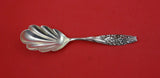 Flora by Shiebler Sterling Silver Sugar Spoon shell bowl w/forget me not 5 3/4"