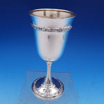 Meadow Rose by Wallace Sterling Silver Water Goblet Gold Washed #B323 (#8101)