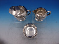 Colonial Fiddle by Tuttle Sterling Silver Tea Set 5 Piece (#6120) Vintage