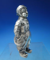 German .800 Silver Salt and Pepper Shaker Set 2pc Form of Dutch Boy Girl (#5704)