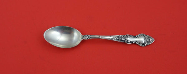 Meadow Rose by Wallace Sterling Silver Demitasse Spoon 4 1/4" Vintage Silverware