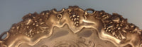 Hw & Co. English Sterling Silver Salver Tray w/Grapes Footed Circa 1849 (#0376)