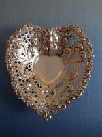 Chantilly by Gorham Sterling Silver Candy Dish Heart-Shaped #966 (#0319)