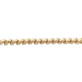 VIntage 14k Yellow Gold Solid Link San Marco Shrimp Bracelet 7" (#J7035)