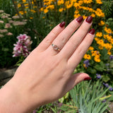 10k Yellow Gold Vintage Genuine Natural Moonstone Ring Size 7.5 (#J6928)