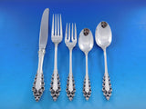Florentine Scroll by Lunt Sterling Silver Flatware Set for 12 Service 65 pieces