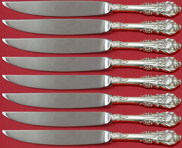 Sir Christopher by Wallace Sterling Silver Steak Knife Set 8pc Not Serr Custom