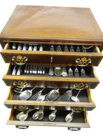 Rat Tail by W. Wilson Sterling Silver Flatware Set Service 94 pc England w/Chest