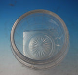 Beaded by Unknown Sterling Silver and Glass Cigar Jar Axe Emblem #53858 (#5783)