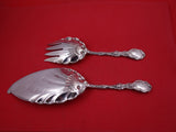 Versailles by Gorham Sterling Fish Serving Set GW shell motif server 11 1/2"