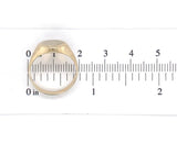 14k Yellow Gold 1/2" Men's Plain Signet Ring Size 6.75 Jewelry  (#J6619)