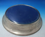 Beaded by GM English Silverplate Plateau Mirror 17" x 4" w/ Dragon Crest (#5881)