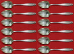 Stradivari by Wallace Sterling Silver Grapefruit Spoon Custom Set 12 pcs Fluted