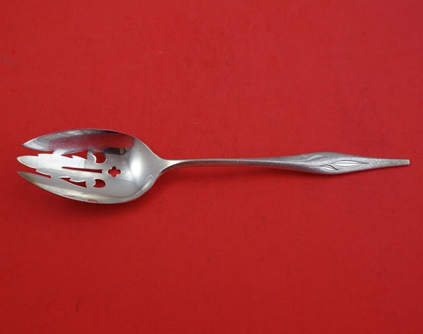 Still Mood by Wallace Sterling Silver Serving Spoon Pierced Original 9" Heirloom