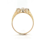 14k and 10k Gold Mine Cut Genuine Natural Diamond Cluster Men's Ring (#J6297)