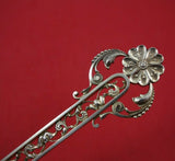 Shiebler Sterling Silver Salad Serving Set 2pc Pcd Vermeil Cast Flowers #3134