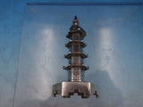Chinese Export .900 Sterling Silver Pepper Shaker Brick Tower c.1890s WC (#6653)