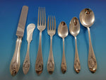 Mount Vernon by Lunt Sterling Silver Flatware Set For 12 Service 91 pcs Vintage