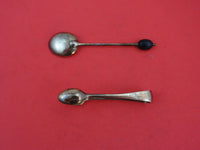 English Estate Sterling Silver Demitasse Spoon 6-pc in fitted box 1941  3 3/4"