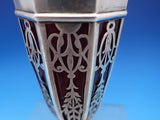 W. Lister and Sons English Estate Sterling Silver Vase with Glass #7728 (#8121)