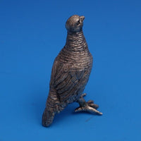 Buccellati Italian Sterling Silver Grouse / Pheasant Figurine 2" x 1 1/2" #0313