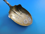 Arlington by Towle Sterling Silver Preserve Spoon GW BriteCut Flower Leaf C mono