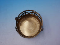 Russian 875 Silver Sugar Basket with Swing Handle and Gold Wash Interior (#4299)