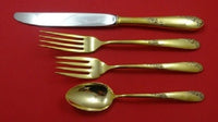 Sweetheart Rose Vermeil by Lunt Sterling Silver Regular Place Setting(s) 4pc