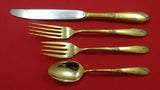 Sweetheart Rose Vermeil by Lunt Sterling Silver Regular Place Setting(s) 4pc