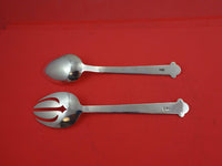 Rope by Hector Aguilar Mexican Mexico Sterling Silver Salad Serving Set 8 1/2"