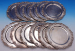 Shell & Thread Tane Mexican Sterling Silver Luncheon Plates Set of 12 9" (#7695)