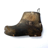 Metal Three Feet In One Shoe Vintage Measuring Tape 1 1/2" Tall