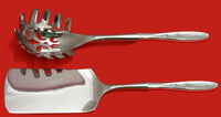 Rose Solitaire by Towle Sterling Silver Italian Pasta Server Set 2pc HHWS Custom