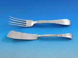 Lap Over Edge by Tiffany and Co Sterling Silver Flatware Set Service Acid Etched