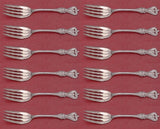 Old Colonial by Towle Sterling Silver Salad Fork Set 12 pieces 6 1/4"